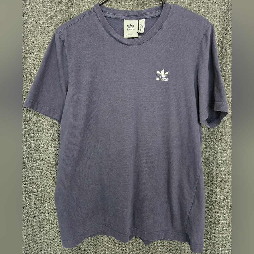 Adidas Purple Short Sleeve Tee with Trefoil Logo